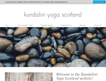 Tablet Screenshot of kundaliniyogascotland.org
